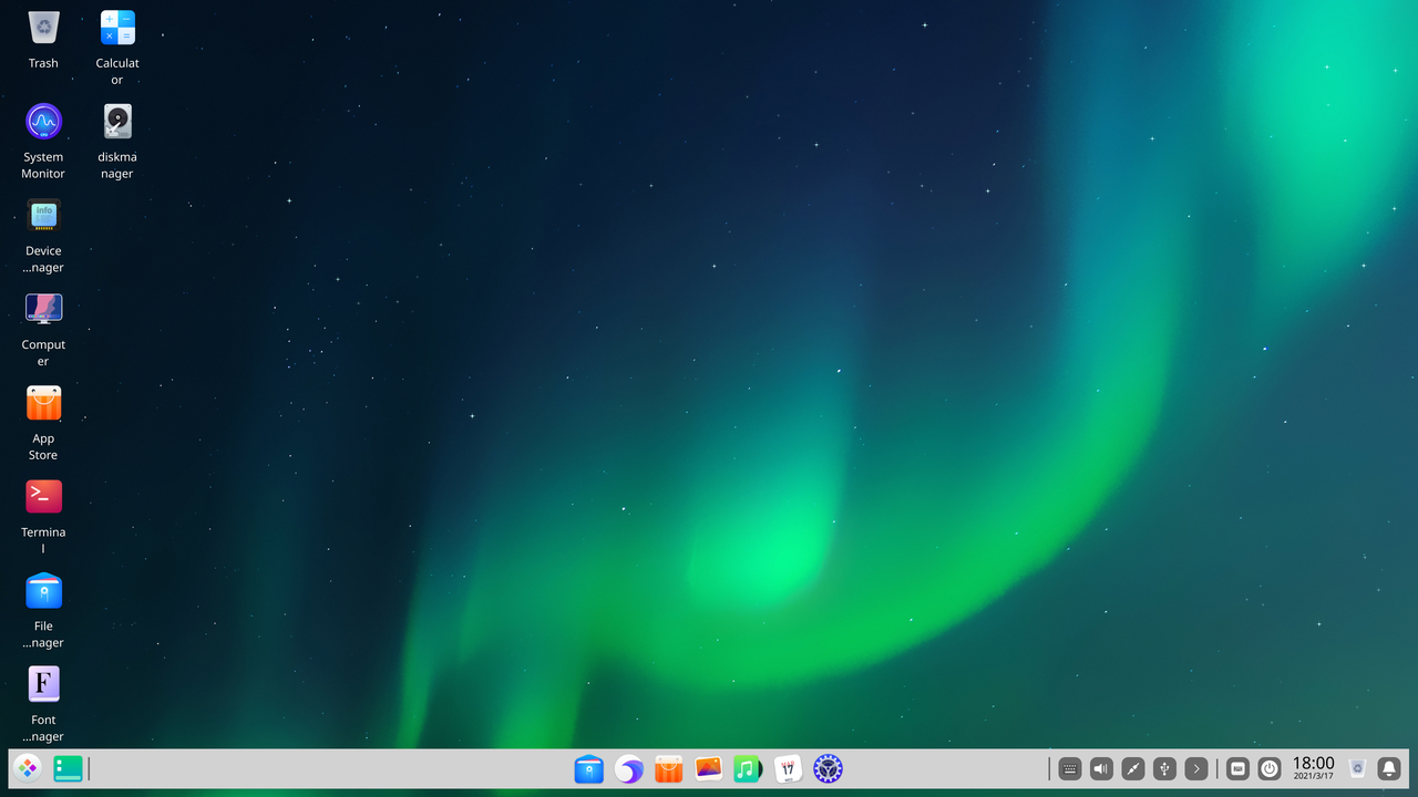 deepin 20.1 desktop