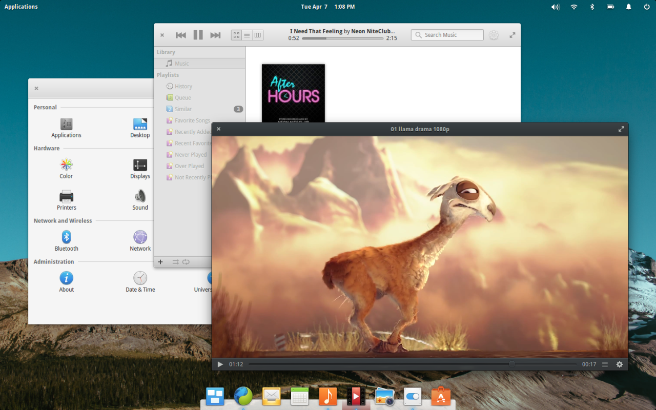 Pantheon desktop on elementary OS 0.4